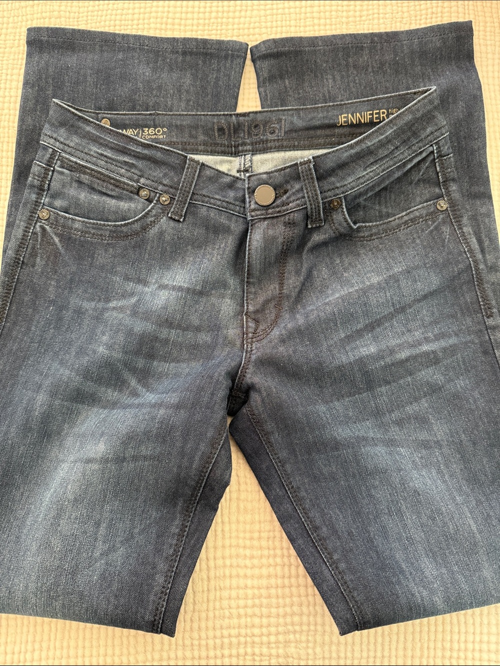 DL1961 Premium Denim Jennifer high-rise BOOT Rhythm 4Way Stretch 360 Size 28